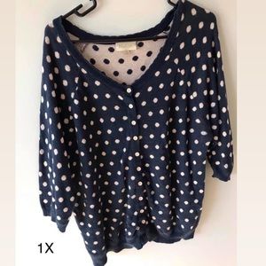 Polka dot cardigan